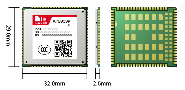 芯讯通SIMCOM代理商 ASR1803 LTE Cat4模组A7605系列 A7605SA-H